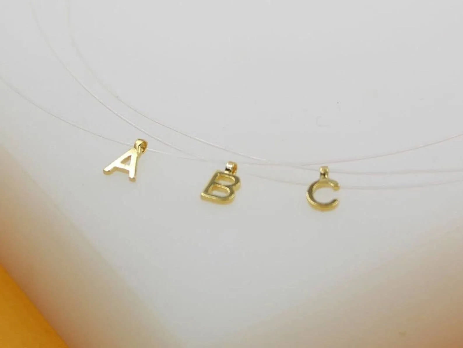 18K Gold Filled Initial Letter Choker E