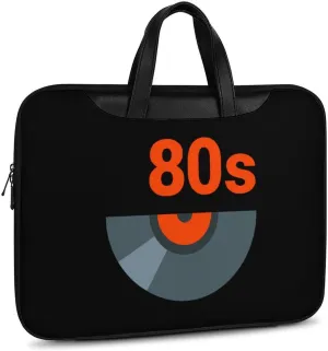 80s Music Icon Leather Bag Laptop Case Slim Water Resistant Computer Bags with Handle Briefcase for Work