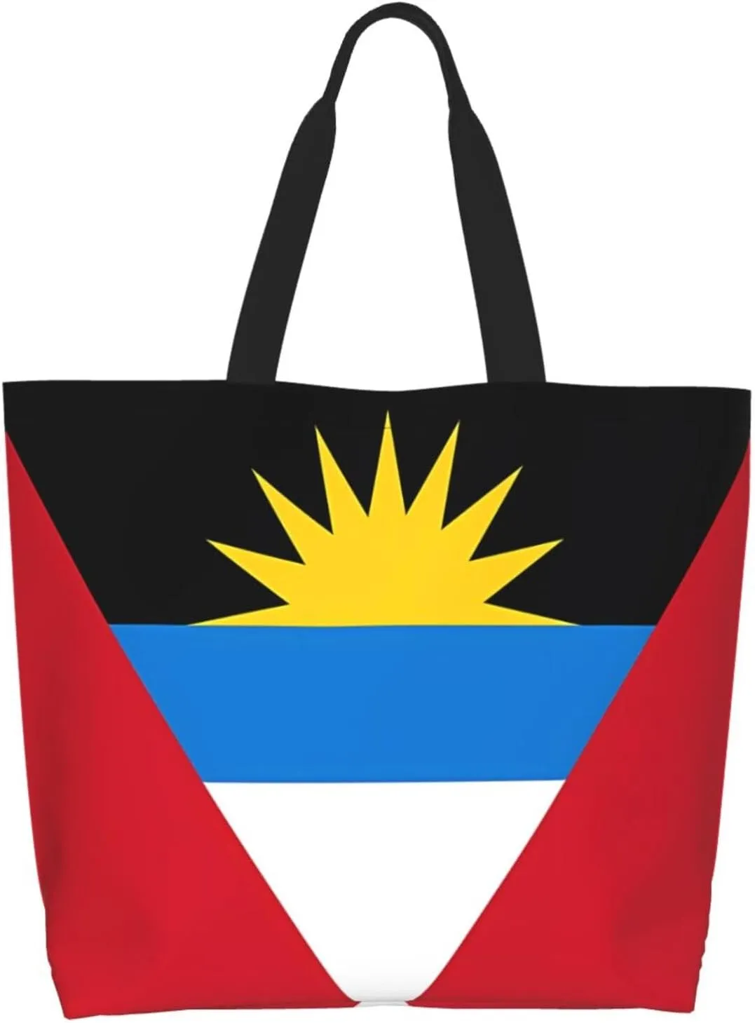 Antigua Barbuda Flag Women's Tote Bag Large Capacity Single Shoulder Bags Handbag for Shopping Work