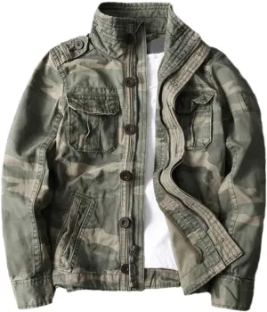 Autumn Winter Mens Camo Jacket Sportswear Thick Jacket Military Camouflage Coat Outdoor Work Cargo Jacket