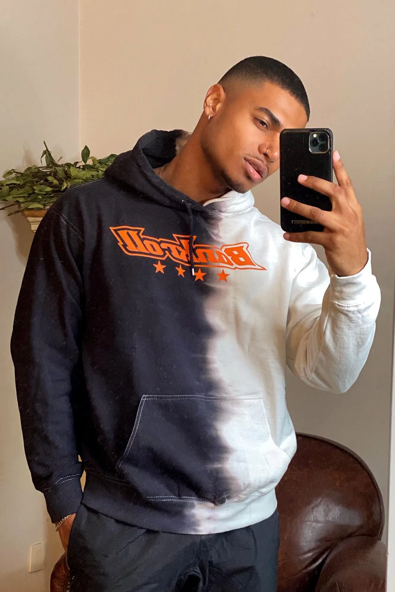 Bankroll Colorblock Hoodie - White/Black