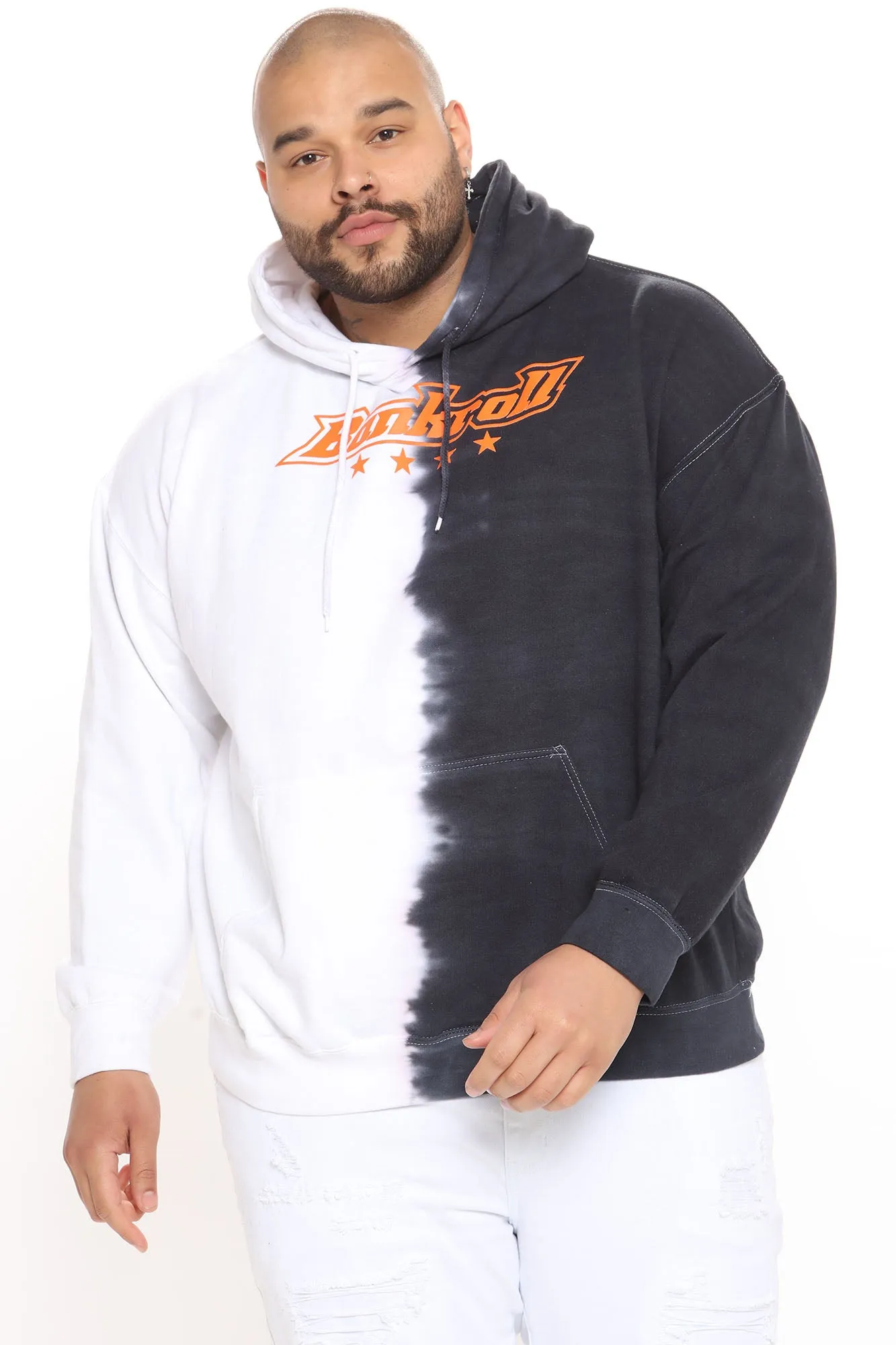 Bankroll Colorblock Hoodie - White/Black