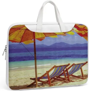 Beach Sun Umbrella Chair Leather Bag Laptop Case Slim Water Resistant Computer Bags with Handle Briefcase for Work