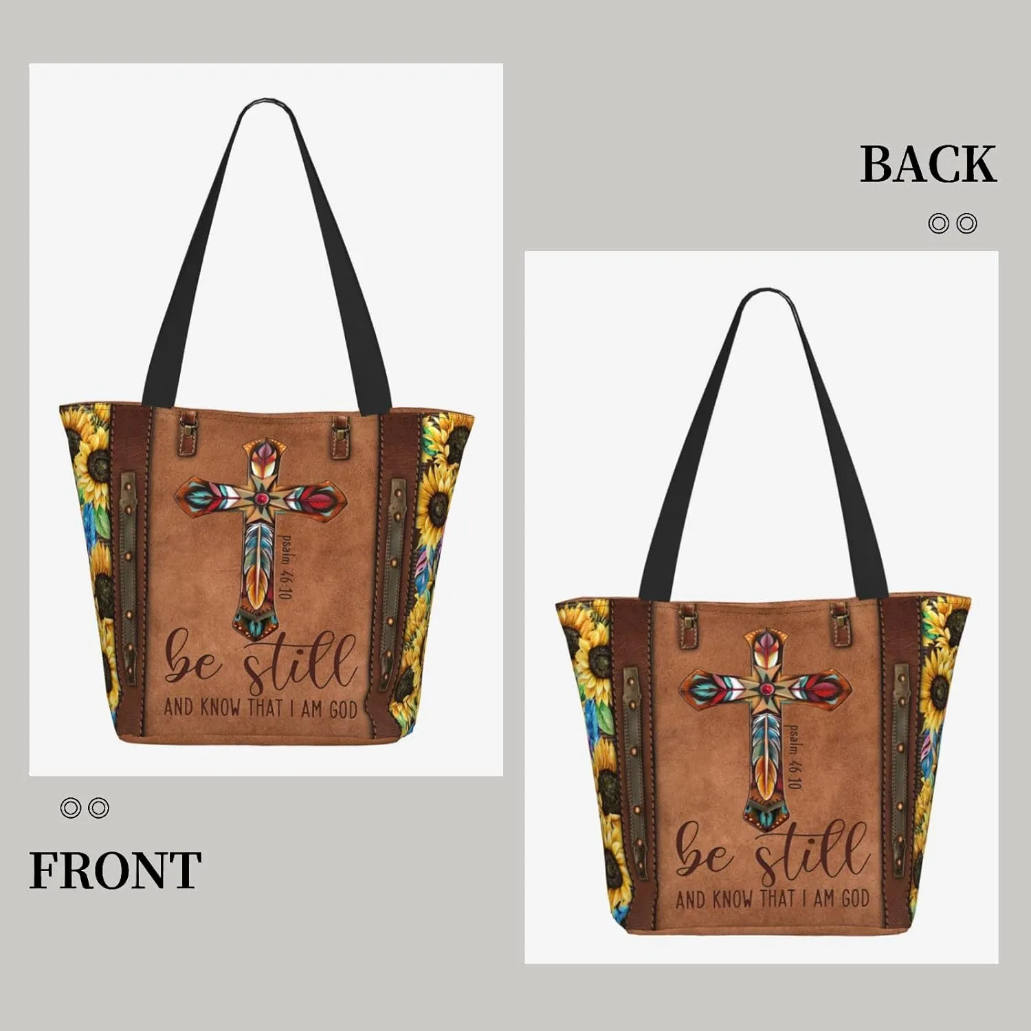 Bible Tote Bags for Women Christian Tote Bag Church Shoulder Bag Inspirational Bags With Zipper Christian Gift