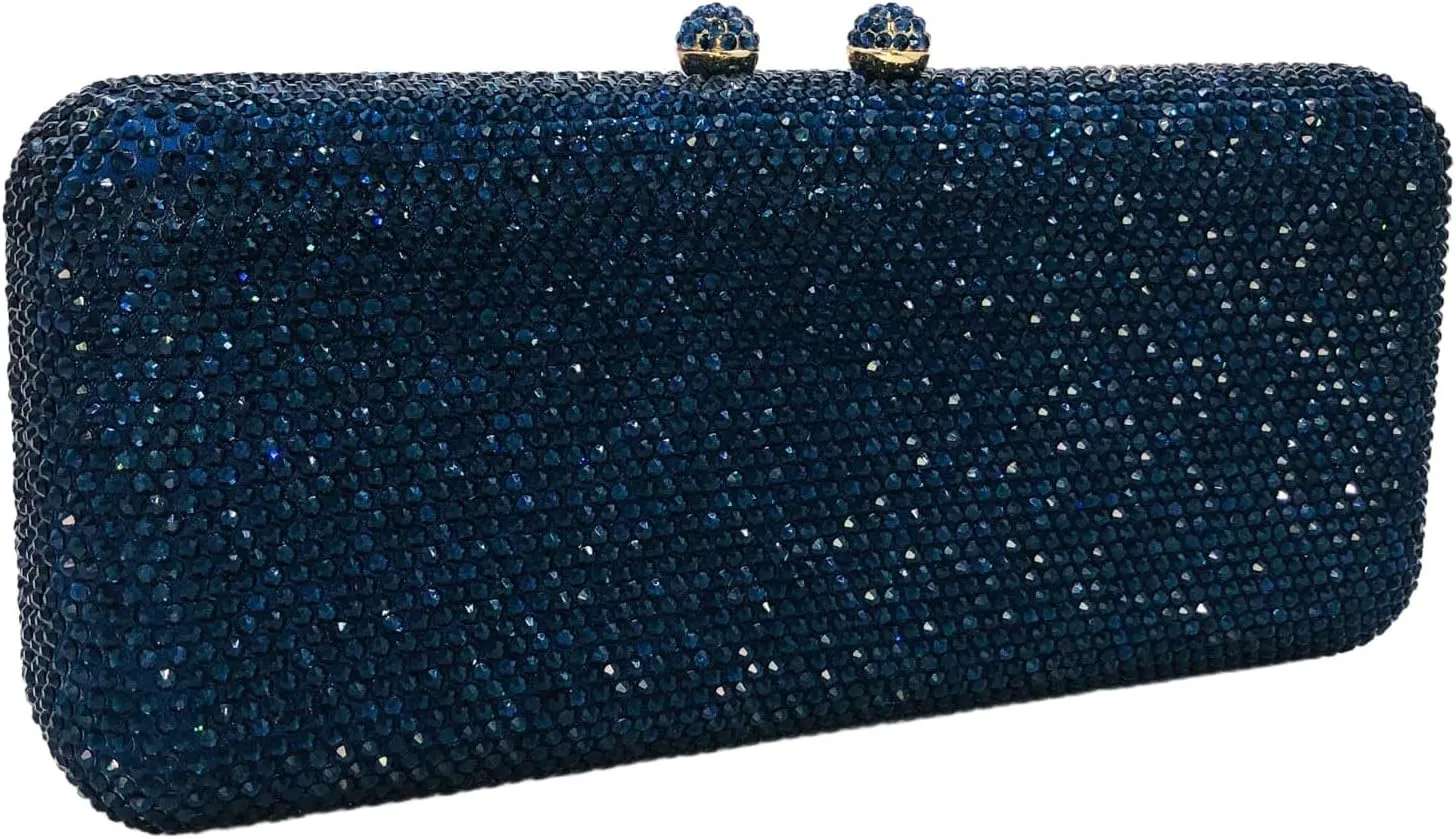 Boutique De FGG Evening Bags and Clutches Women Formal Crystal Clutch Handbags Wedding Rhinestone Clutch Purse,Mini