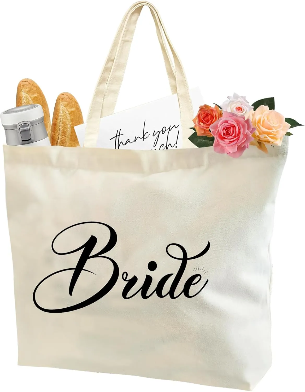 Bridal Shower Gifts For Bride To Be Tote Bag Canvas Wedding Bag With Handle Womens Mrs Bag Bridesmaid Gifts Purse