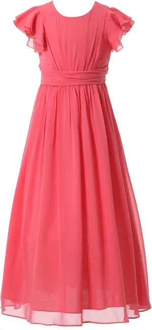 Bridesmaid Dress Prom Party Dresses Long Flower Girl's Dress