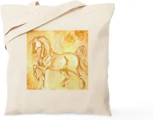 CafePress Ancient Horse Tote Bag Reusable Natural Beige Canvas Shopping Bag