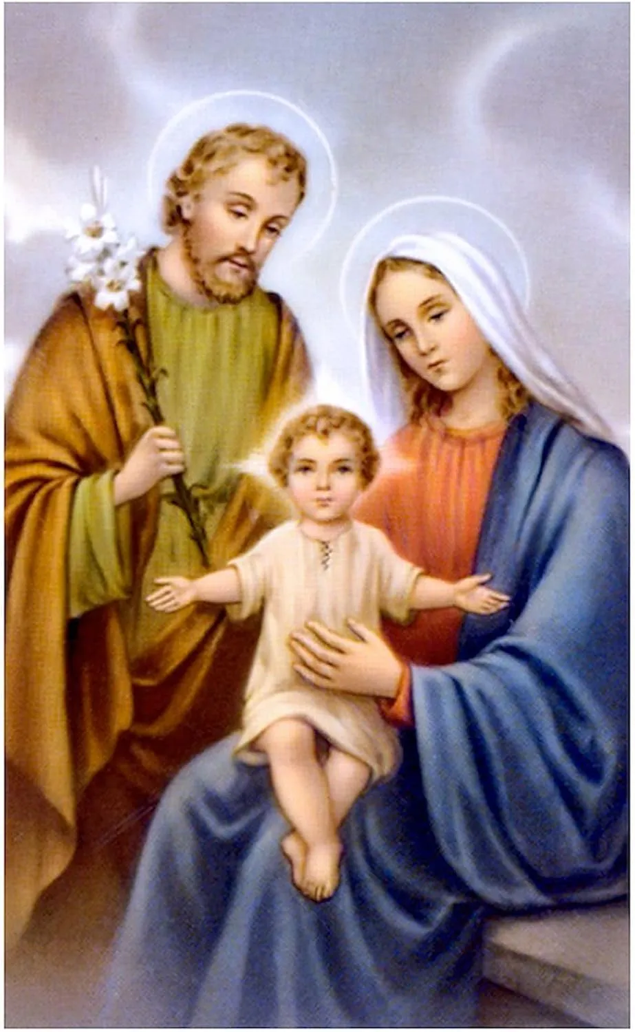 CafePress Jesus, Mary And Joseph Tote Bag Reusable Natural Beige Canvas Shopping Bag