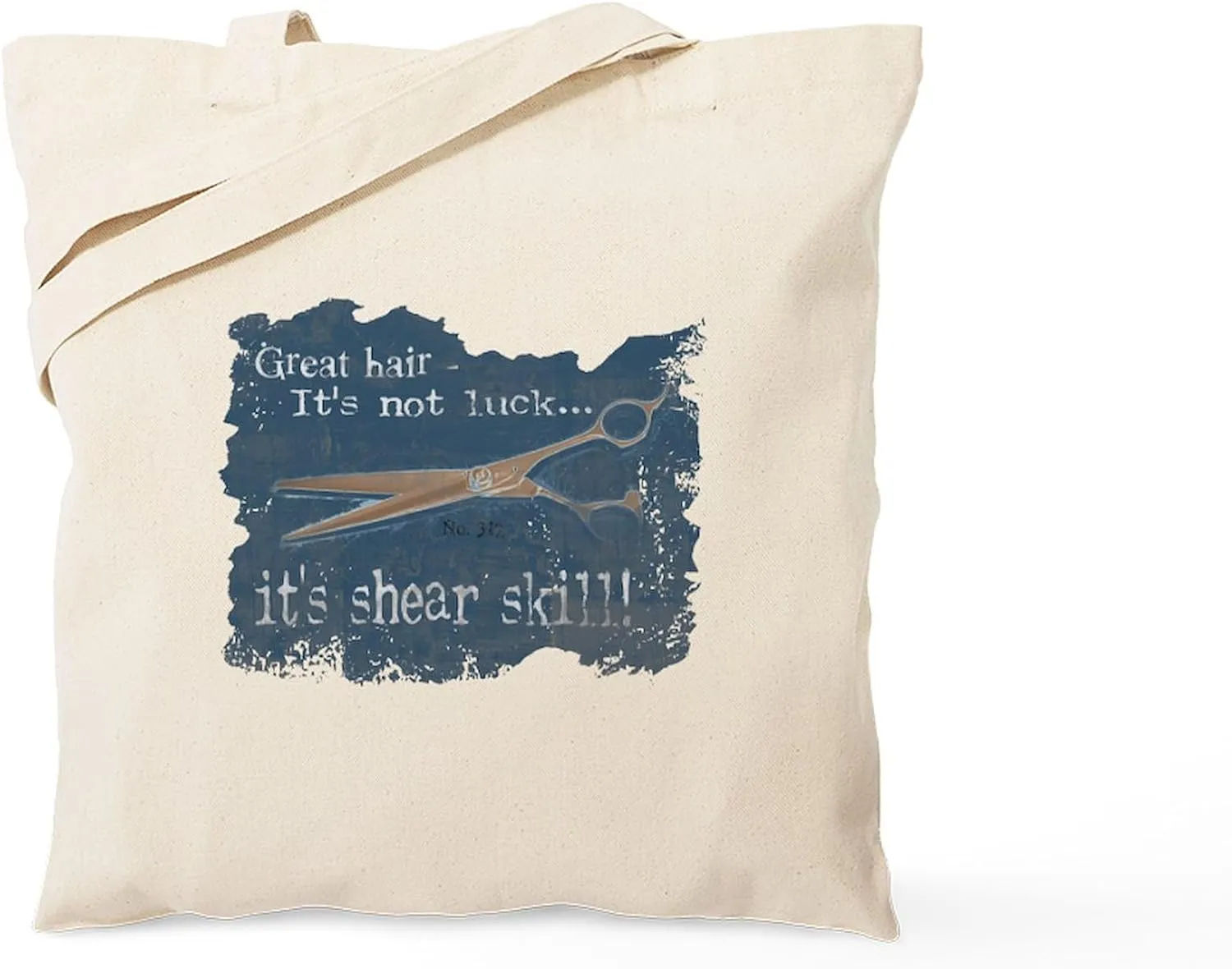 CafePress Shear Skill Tote Bag Reusable Natural Beige Canvas Shopping Bag