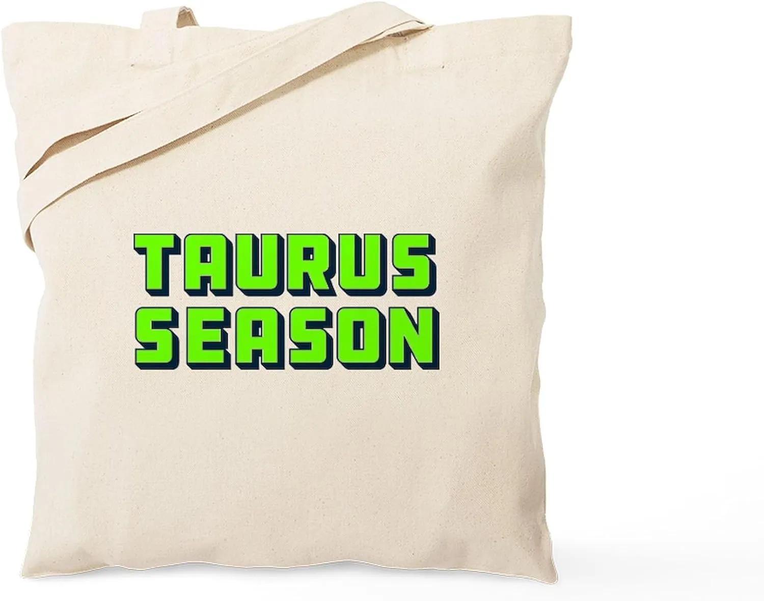 CafePress Taurus Season Tote Bag Reusable Natural Beige Canvas Shopping Bag