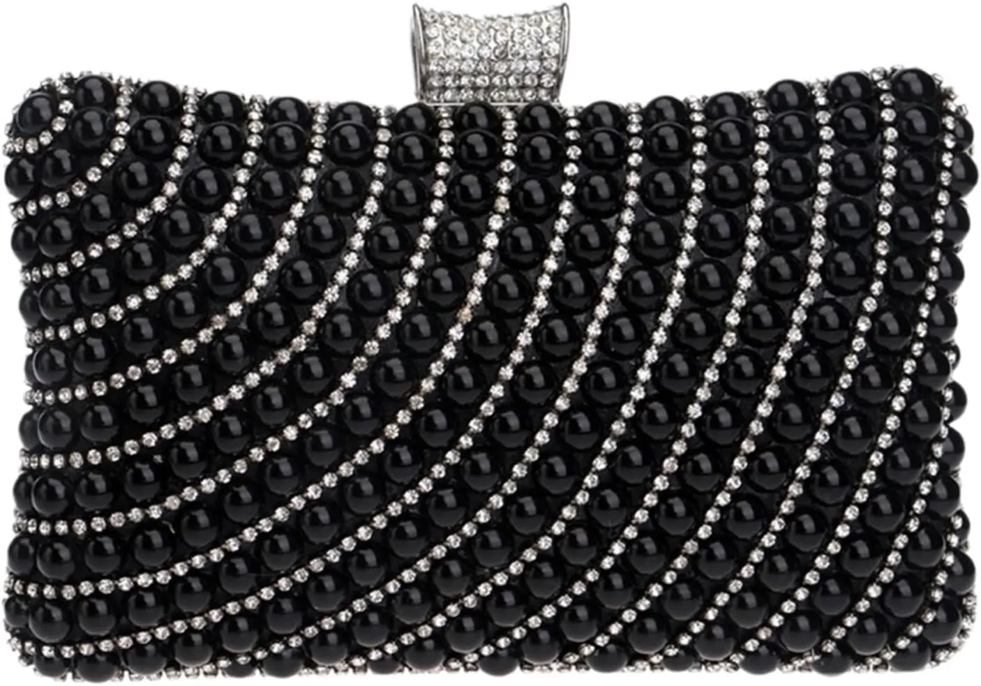 Clutch Purses for Women Shell Lady Small Day Clutches Elegant Pearl Handbags for Party, Dinner, Wedding, and Bridal Events
