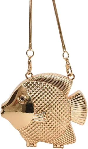 Crossbody Purses Evening Clutches Bag for Women Fish Shape Shoulder Crossbody Bag Fashion Handbag Satchel Purse Gifts