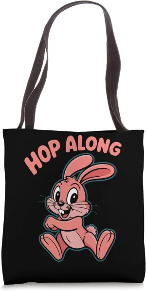 Cute Rabbit Hop Along Rabbit Tote Bag