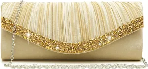 Dasein Clutch Purses for Women Evening Bags Formal Clutches with Rhinestones for Wedding Party Prom Dressy Purse