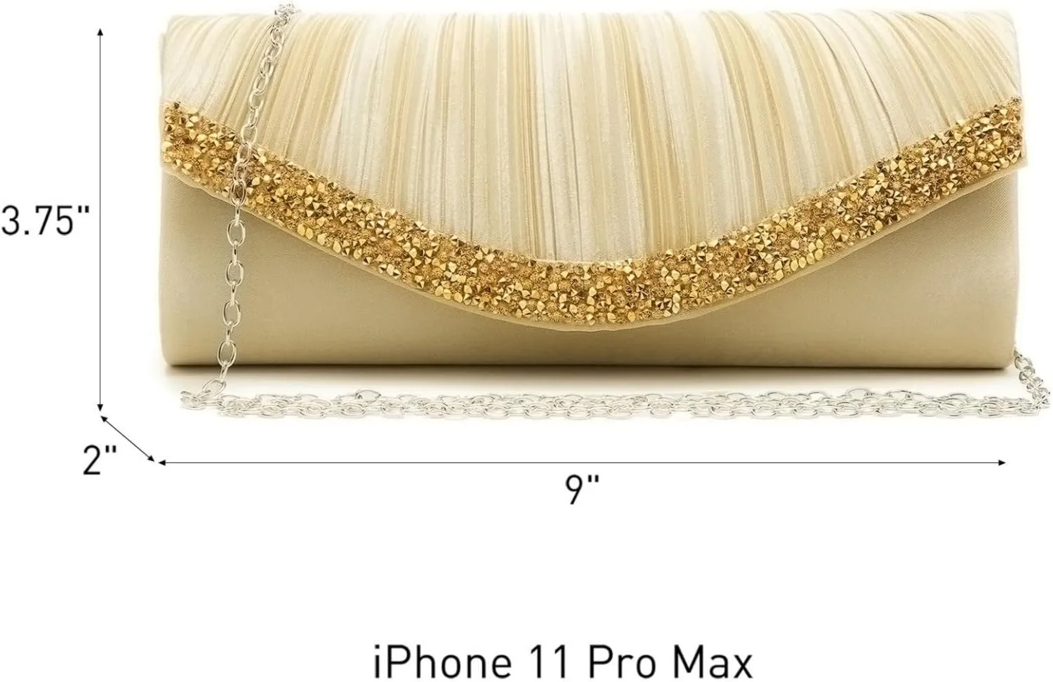 Dasein Clutch Purses for Women Evening Bags Formal Clutches with Rhinestones for Wedding Party Prom Dressy Purse