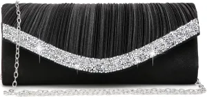 Dasein Clutch Purses for Women Evening Bags Formal Clutches with Rhinestones for Wedding Party Prom Dressy Purse
