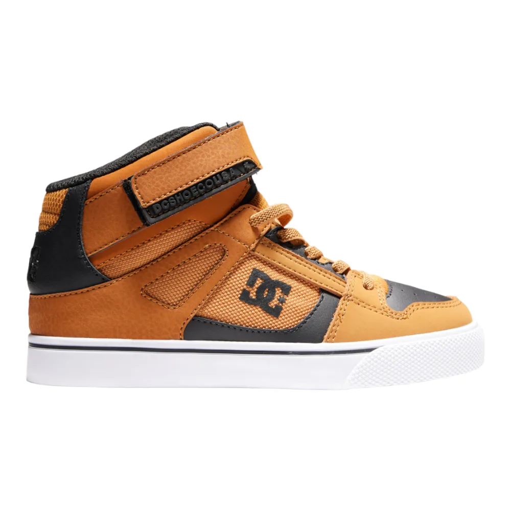 DC Kid's Pure High Elastic Waist Lace High-top Shoes