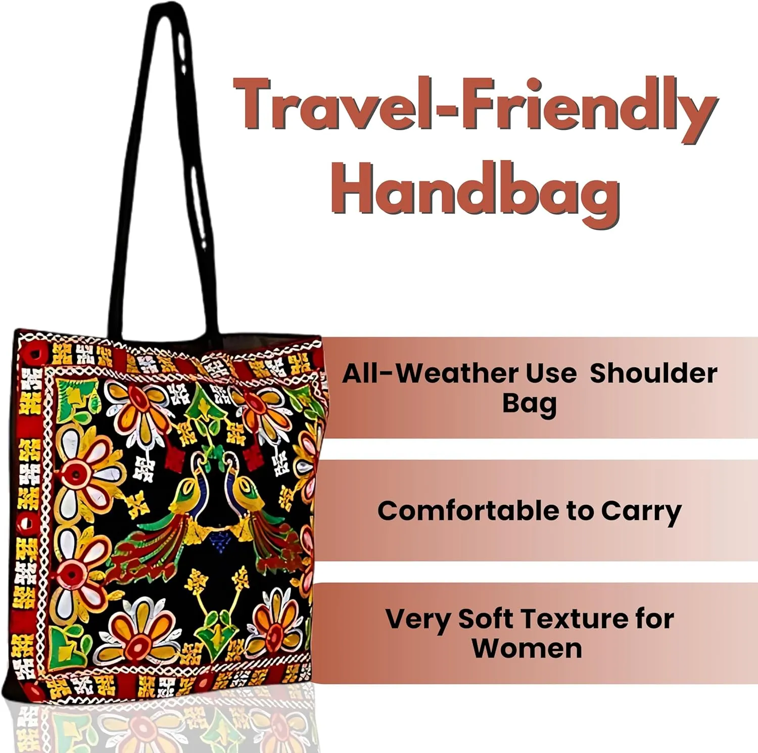 Embroidered Handmade Purses for Women Tote | Shoulder Bag | Handbag |ladies Hobo Bag Wallet Retro Canvas bag
