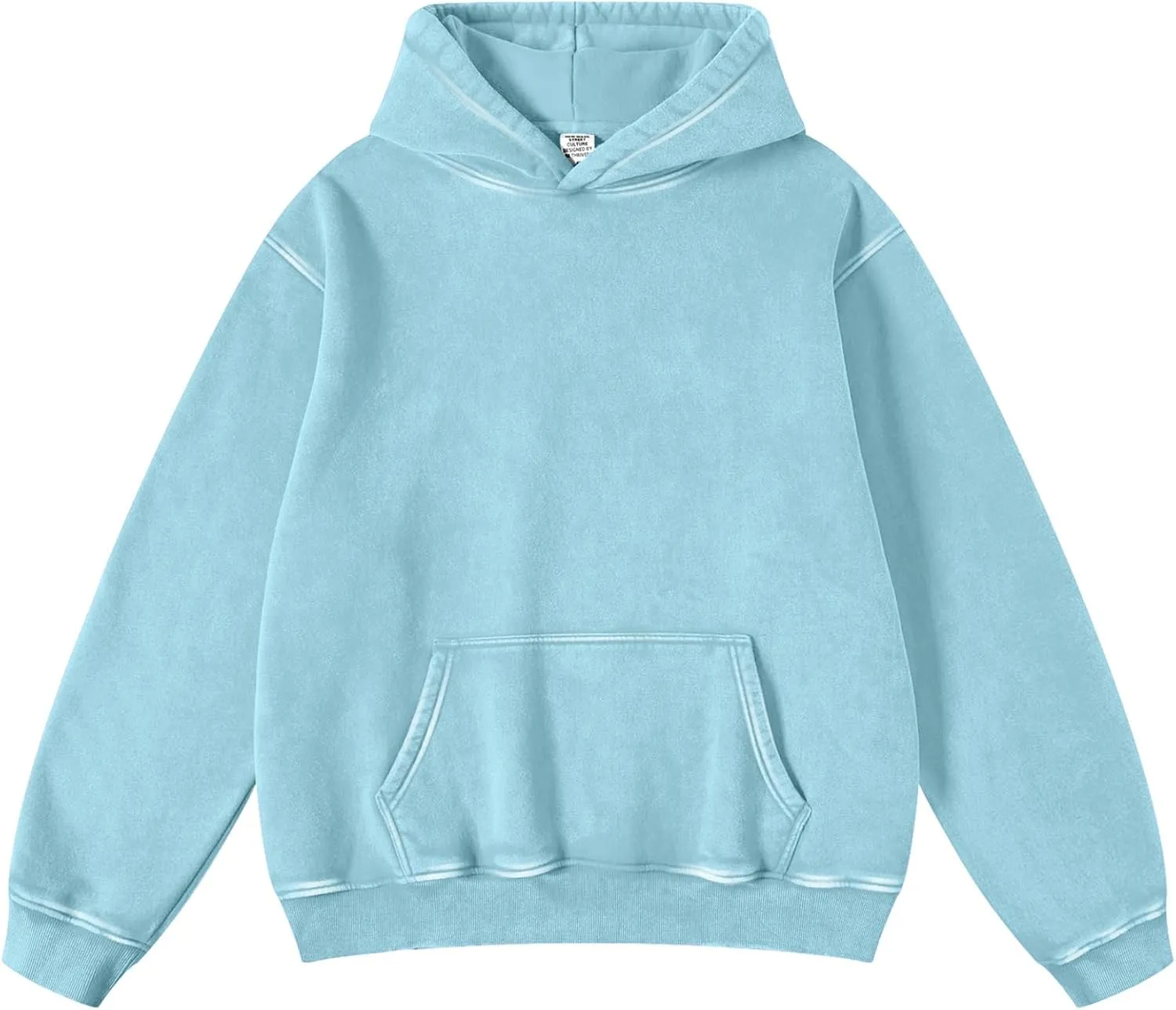 FAIABLE Womens Oversized Hoodie Couples Heavyweight Hoodies Vintage Acid Wash Hoodie