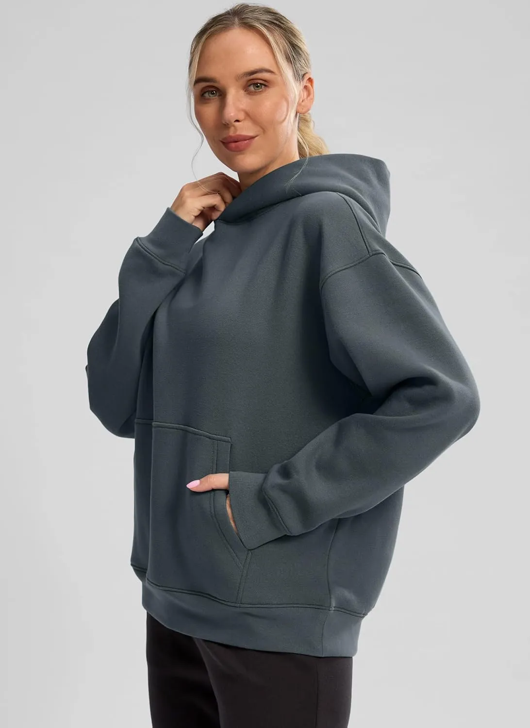 G Gradual Hoodies for Women Oversized Fleece Sweatshirt with Pocket Loose Fit Casual Athletic Workout Pullover