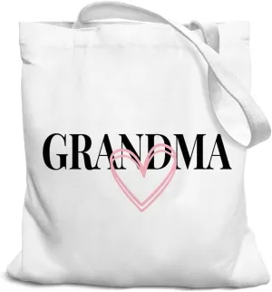 Grandma Gifts Canvas Tote Bag, Grandma Bag, Best Grandma Gifts, Grandma Christmas Birthday Gifts, Girls Tote Bag