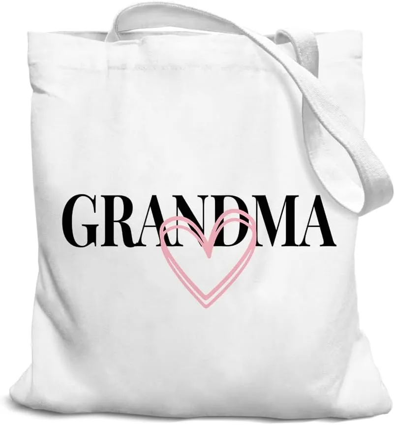 Grandma Gifts Canvas Tote Bag, Grandma Bag, Best Grandma Gifts, Grandma Christmas Birthday Gifts, Girls Tote Bag