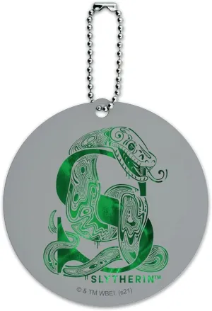 Harry Potter Slytherin S Round Luggage ID Tag Card Suitcase Carry-On