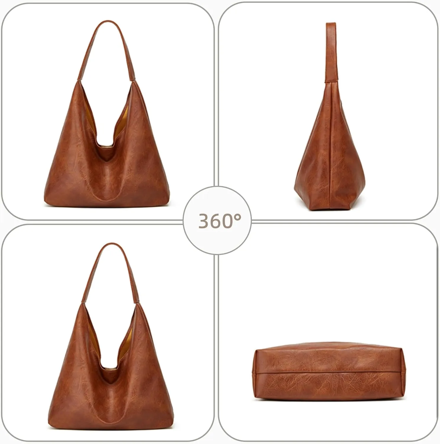 Hobo Bag Purses for Women Shoulder Bag Soft Vegan Crossbody Underarm Handbag Y2K Hobo Bag Commuting Bag