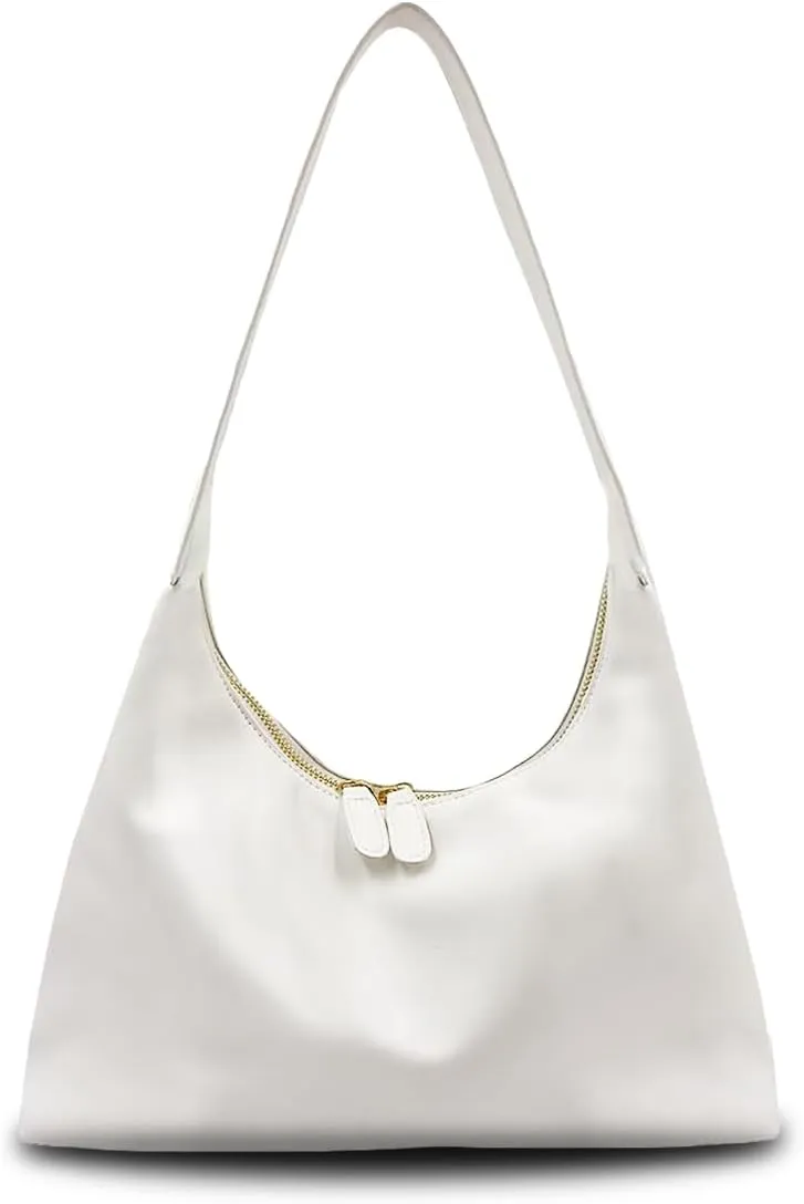 Hobo Bags for Women Vintage Soft PU Leather Shoulder Handbag Leather Shoulder Bag Female Underarm Bag