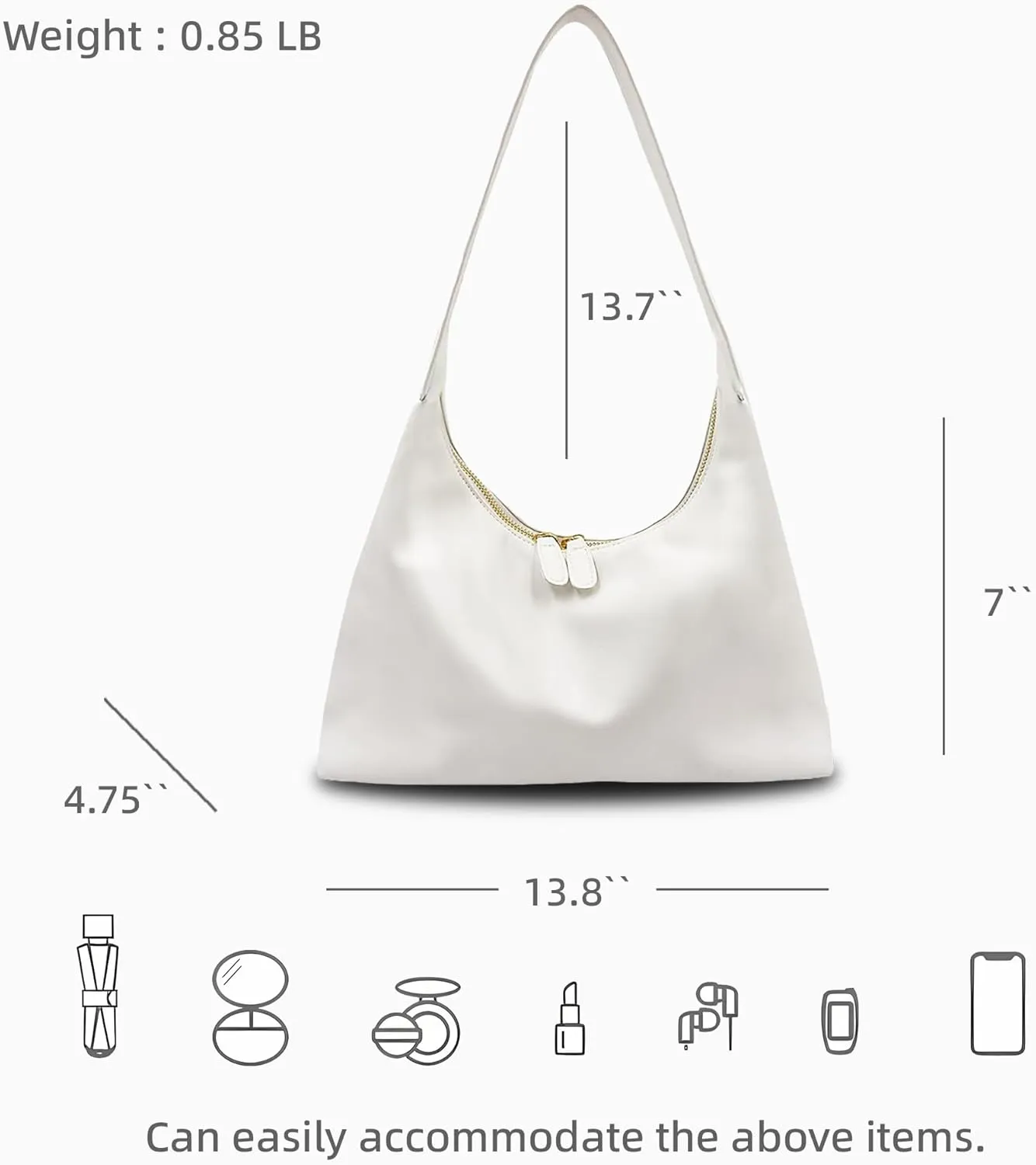 Hobo Bags for Women Vintage Soft PU Leather Shoulder Handbag Leather Shoulder Bag Female Underarm Bag