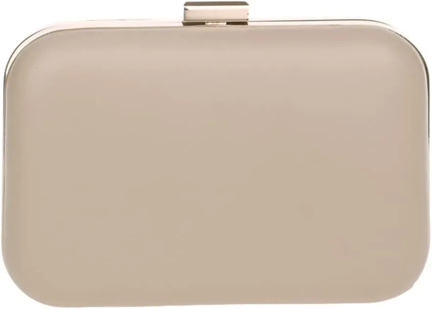 Hollow Out Pu Evening Bags with Chain Shoulder Day Clutches Evening Bags Black/Gold Purse Wallets(E)