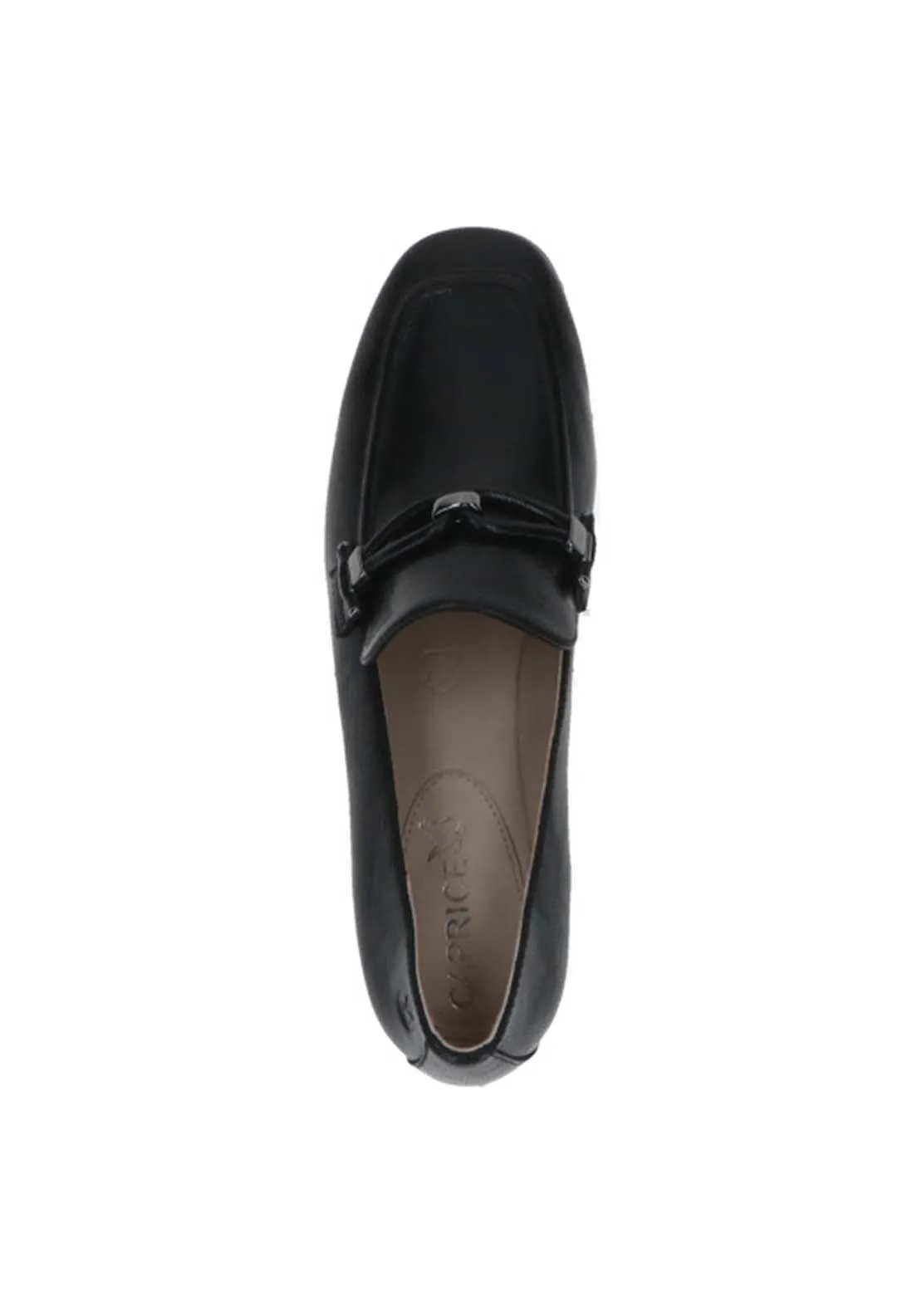 Ladies Slip On Shoe - Black Nappa