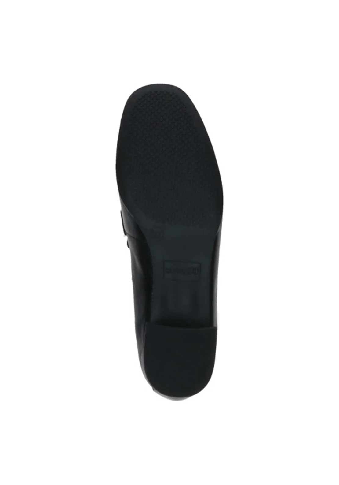 Ladies Slip On Shoe - Black Nappa