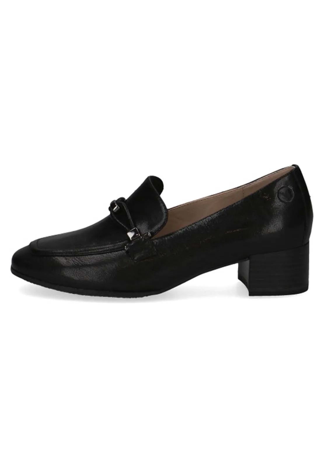 Ladies Slip On Shoe - Black Nappa