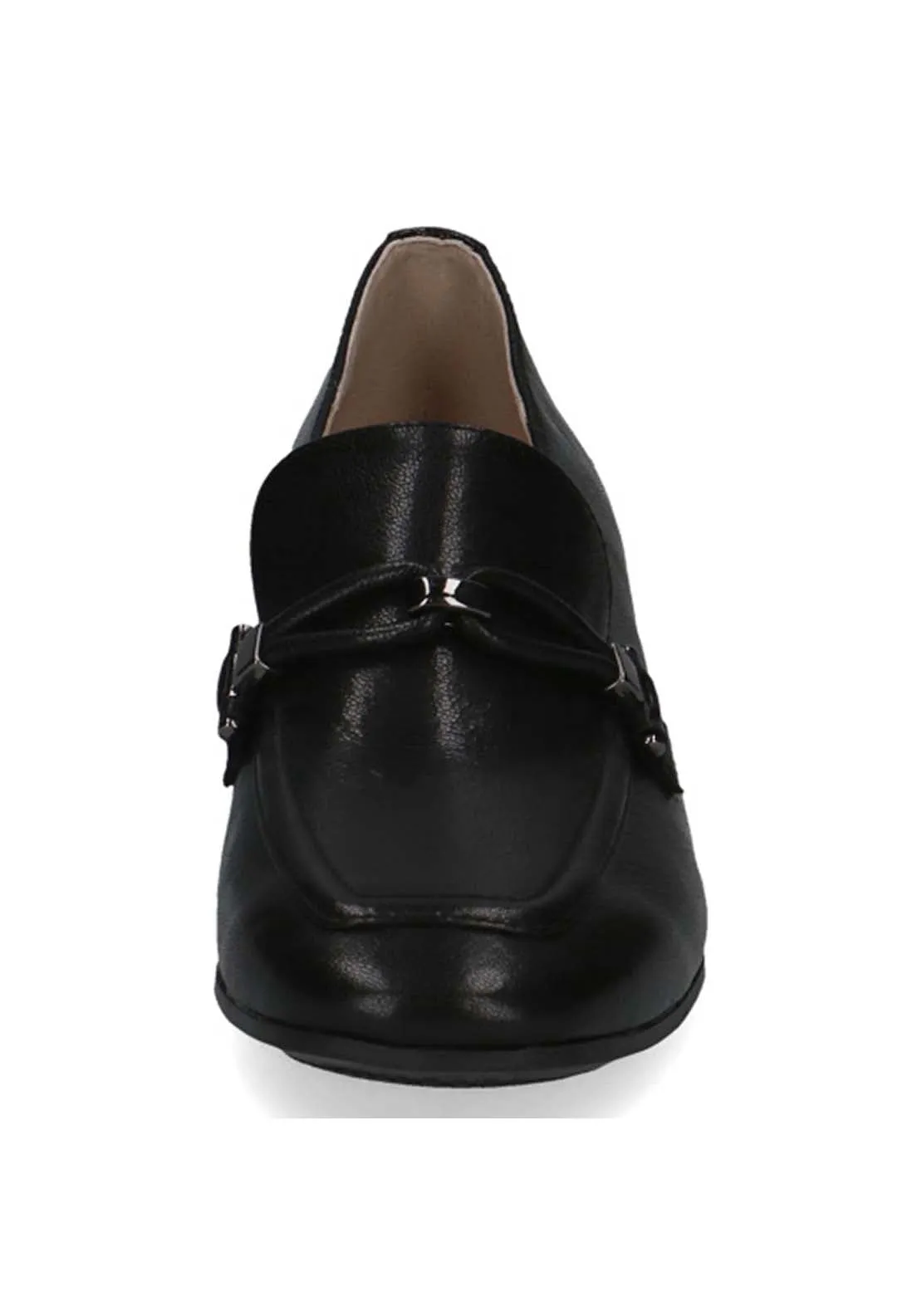 Ladies Slip On Shoe - Black Nappa