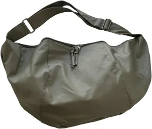 Large Crossbody Shoulder Bag for Women Crescent Handbag Soft PU Leather Hobo Totes Purse Dumpling Bag for Travel