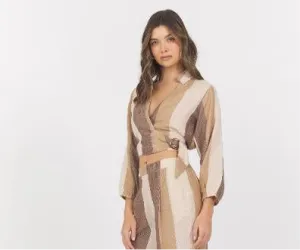 Metallic Cocoa Top