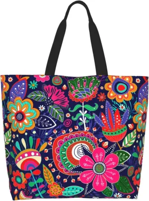 Mexico Mexican Eagle Flag Women's Tote Bag Large Capacity Single Shoulder Bags Handbag for Shopping Work