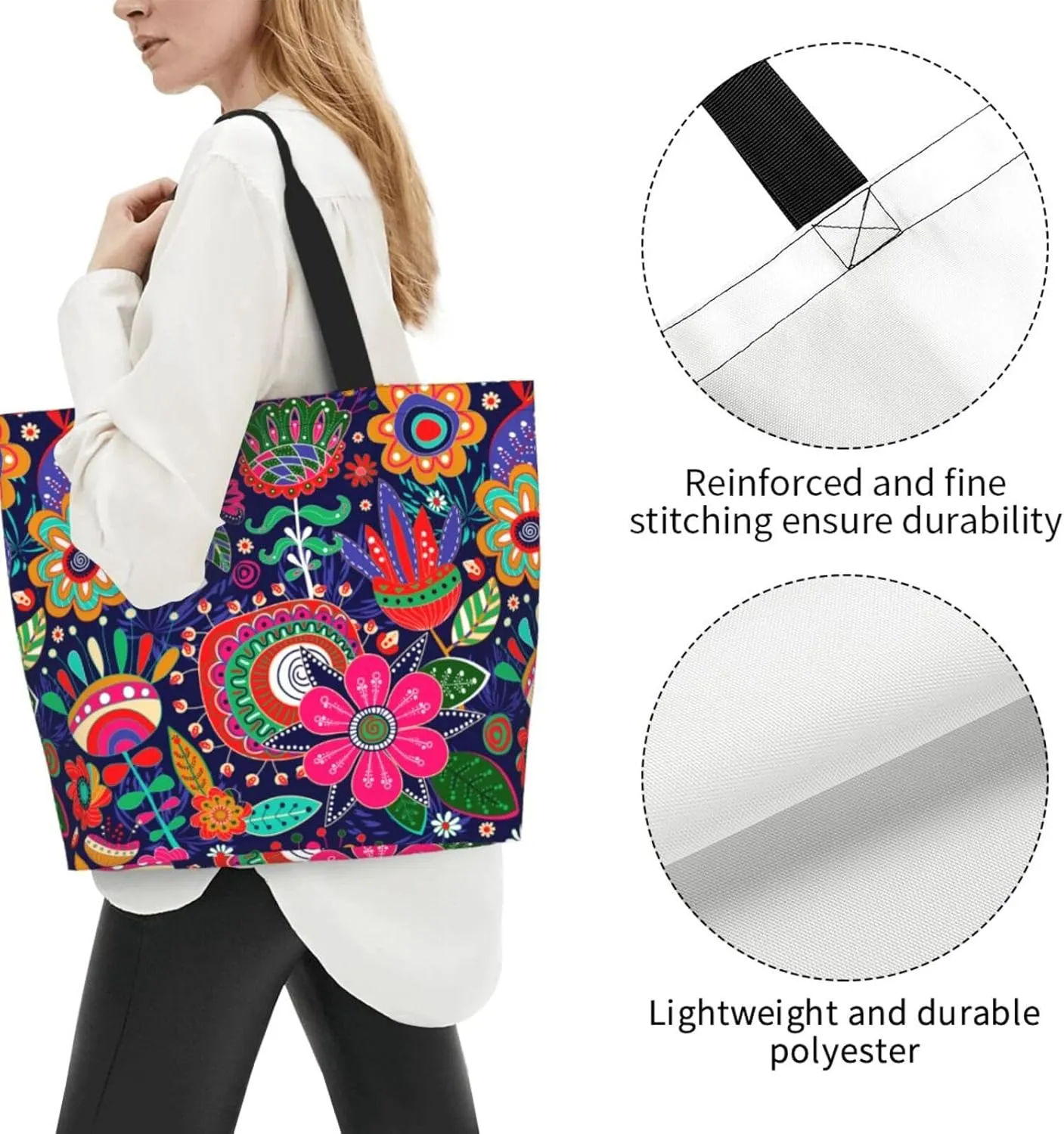 Mexico Mexican Eagle Flag Women's Tote Bag Large Capacity Single Shoulder Bags Handbag for Shopping Work