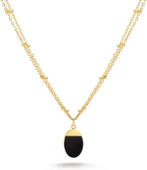 Milan Chiva 14K Gold Plated Necklace for women, Dainty Trendy Non Tarnish Pendant Charm Necklaces Fashion Jewelry for Women Waterproof