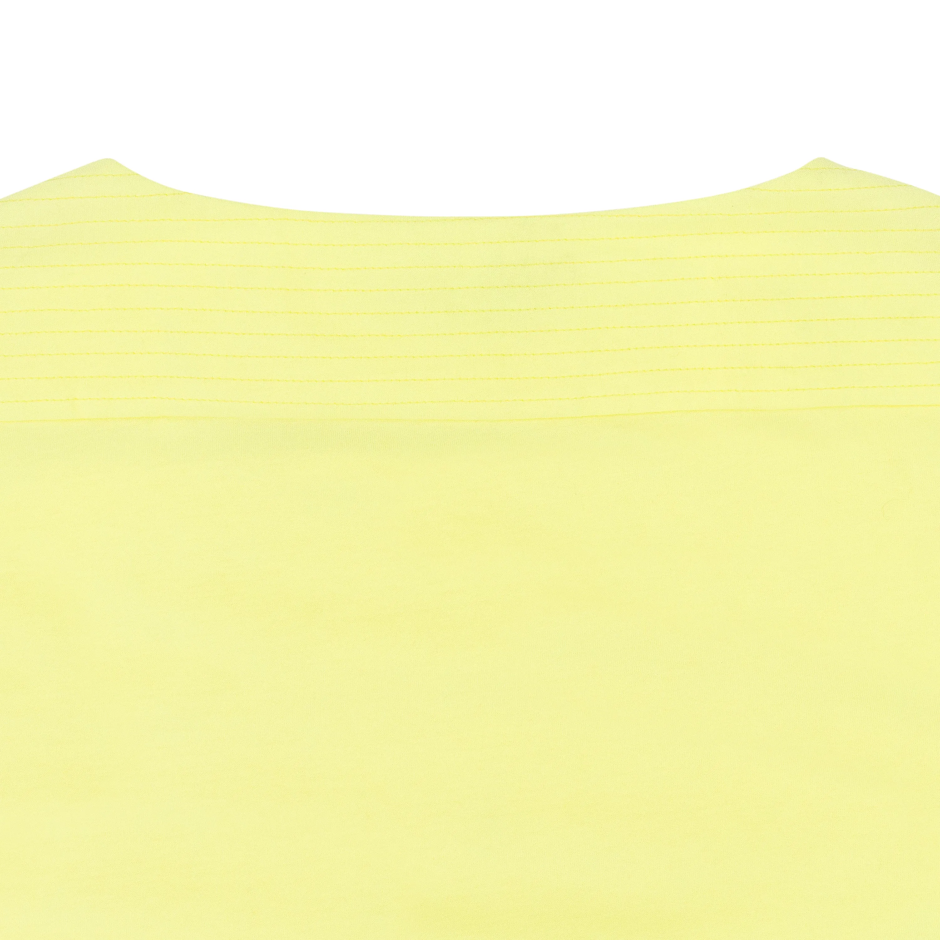 NEON YELLOW QUILTED CROP TOP