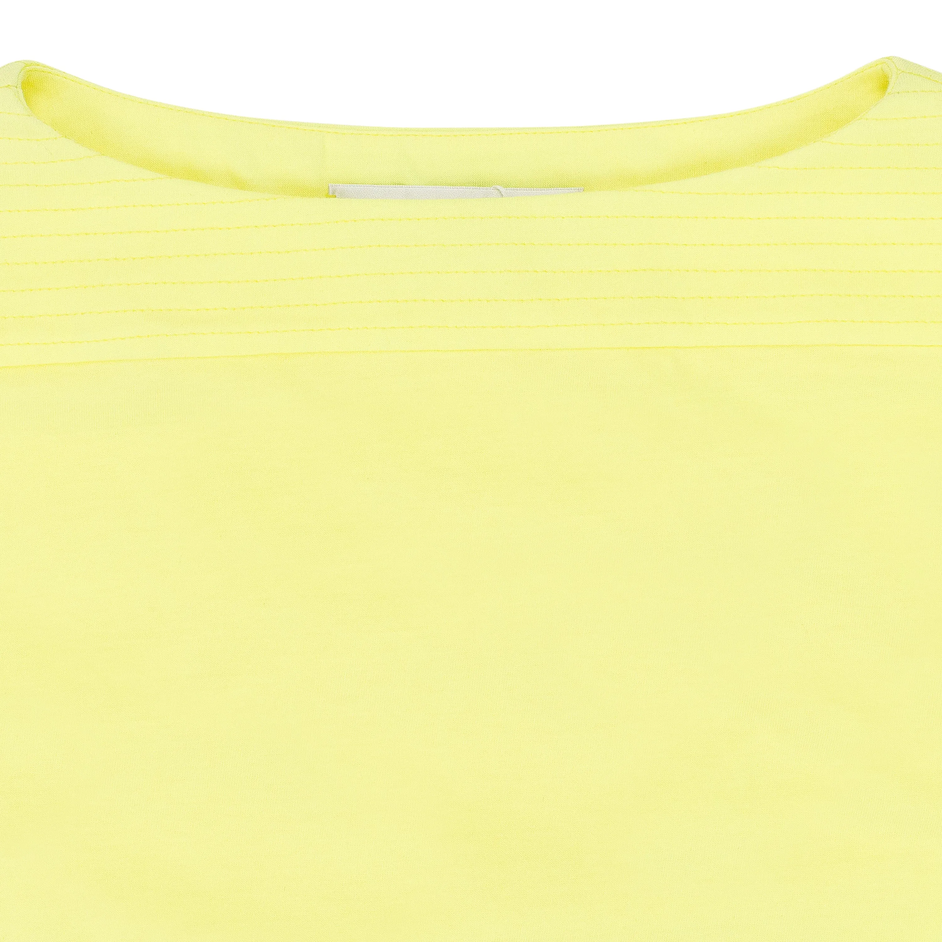 NEON YELLOW QUILTED CROP TOP