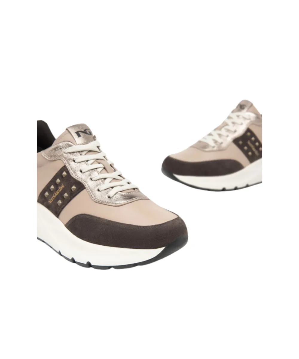 NERO GIARDINI TRAINERS IN BROWN