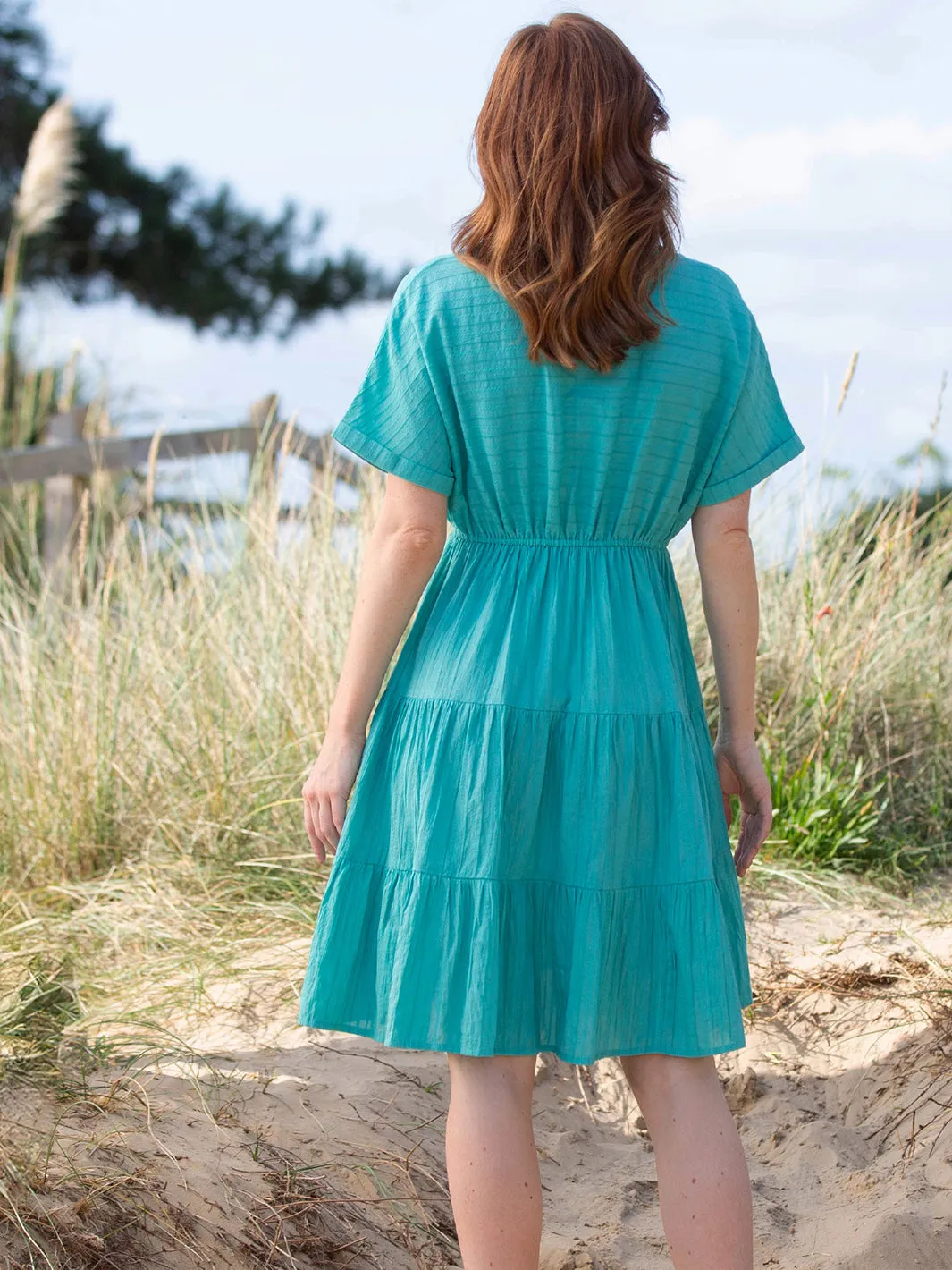 Pimperne jacquard stripe dress