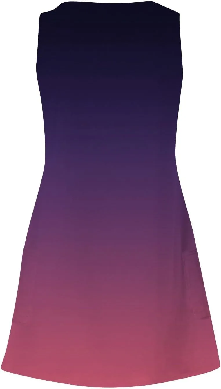 Plus Size Summer Dresses Sleeveless Midi Dresses for Women Loose Casual Summer Ethnic Style Cute