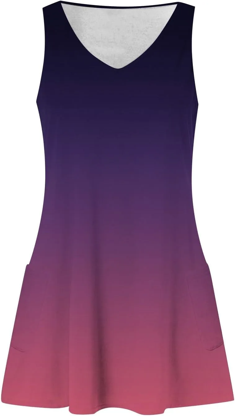 Plus Size Summer Dresses Sleeveless Midi Dresses for Women Loose Casual Summer Ethnic Style Cute