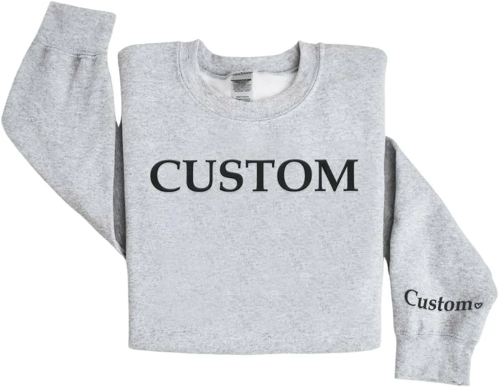 Premium Custom Text Embroidered Hoodie, Oversized Sweatshirts Women, Birthday Gifts Mothers Day- Size S to 4XL