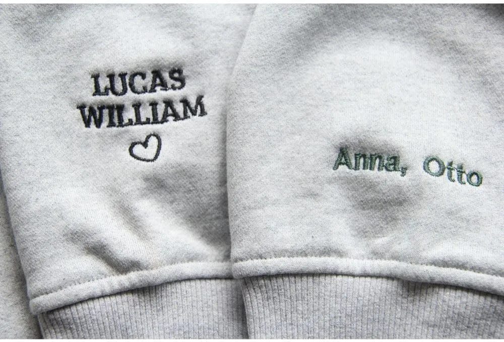 Premium Custom Text Embroidered Hoodie, Oversized Sweatshirts Women, Birthday Gifts Mothers Day- Size S to 4XL