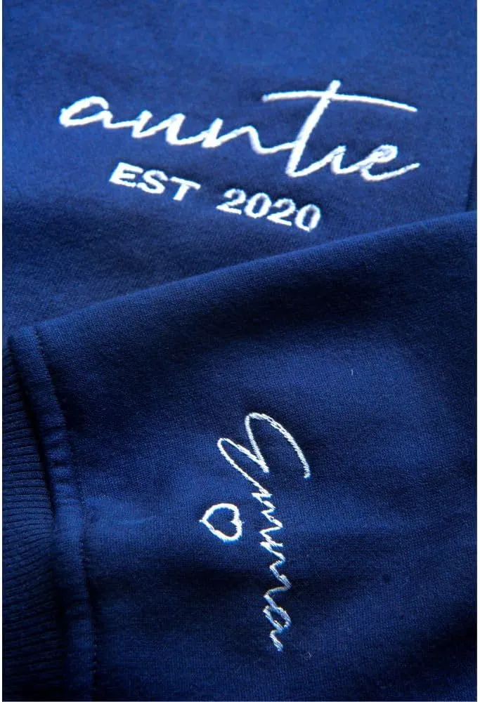 Premium Custom Text Embroidered Hoodie, Oversized Sweatshirts Women, Birthday Gifts Mothers Day- Size S to 4XL